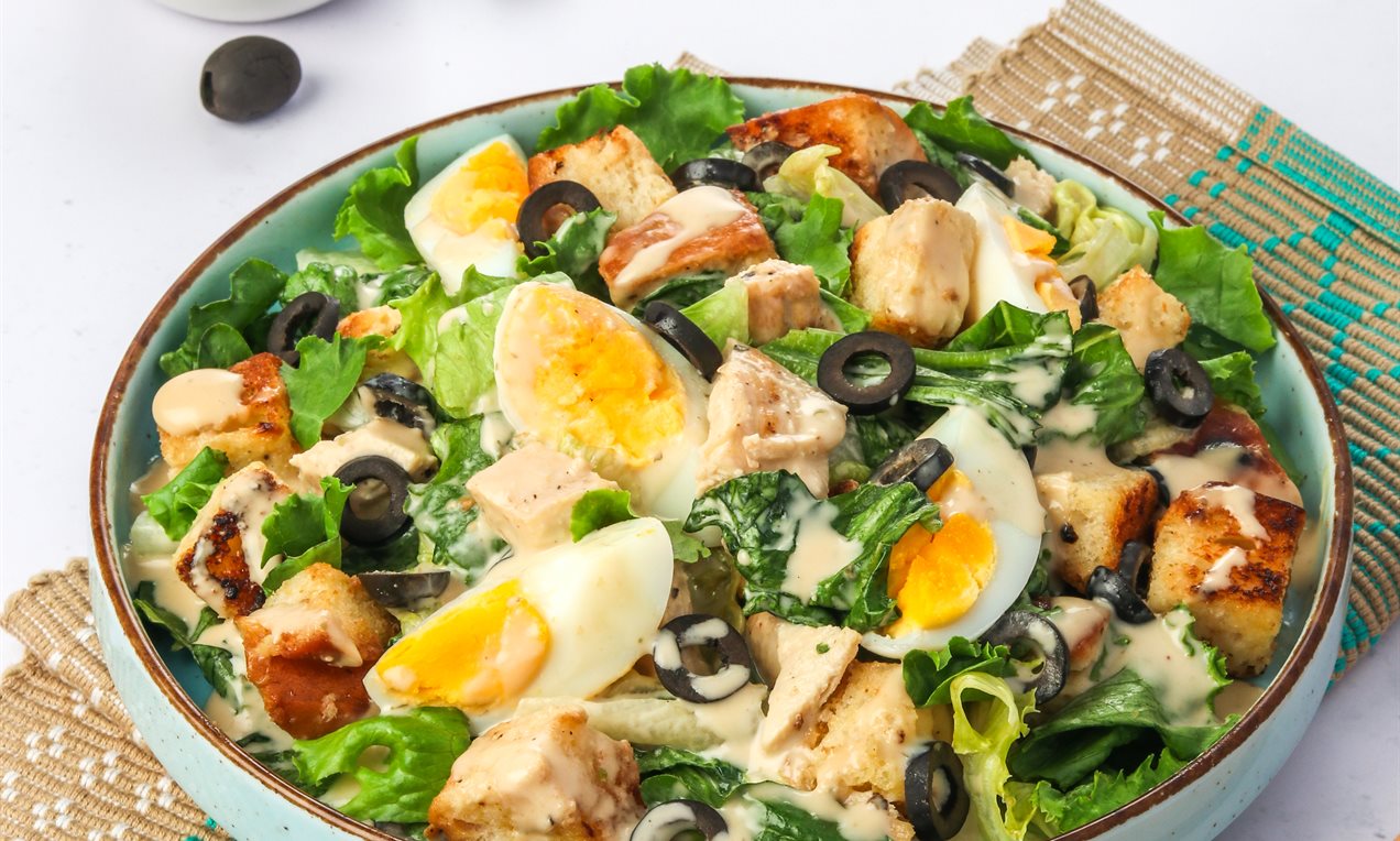 Chicken Caesar Salad Recipe Dr. Oetker