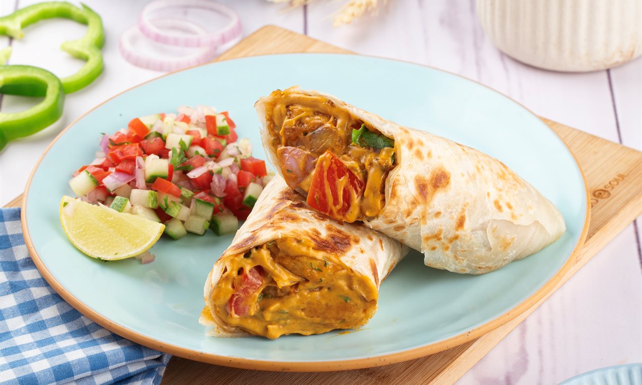 Tandoori Aloo Wrap Recipe Dr. Oetker